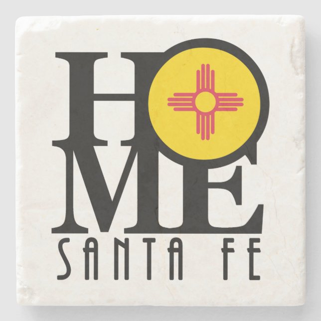 HOME Santa Fe New Mexico Stone Coaster (Front)