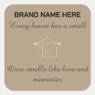 Home Scent Candle Label Customize with Your Logo