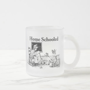 Home Schooled Clothing and Gifts Frosted Glass Coffee Mug