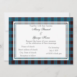 Home Scottish Wedding Invitation