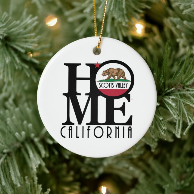 HOME Scotts Valley California Ceramic Tree Decoration (Tree)