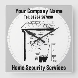 Home Security Alarm systems clock