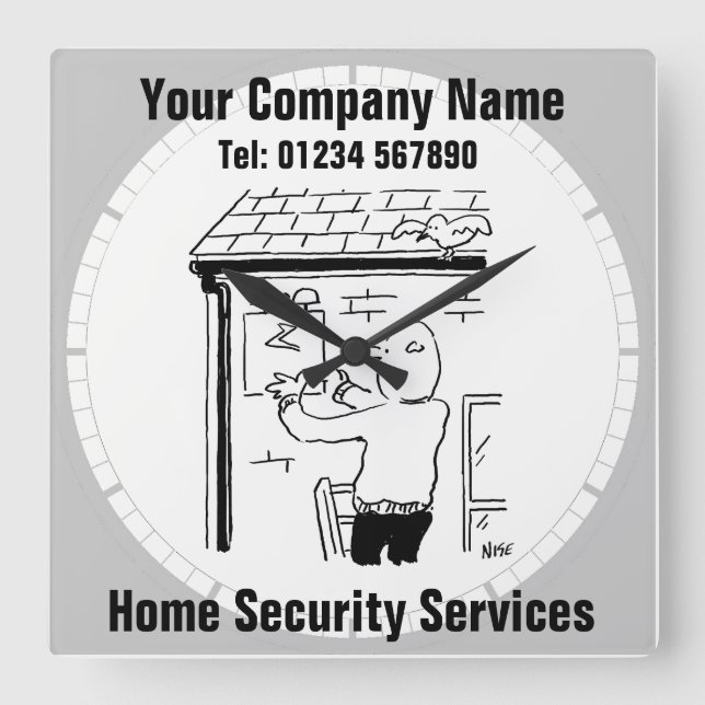 Home Security Alarm systems clock (Front)