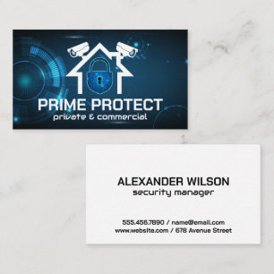 Home Security Cameras   Cyber Padlock Business Card