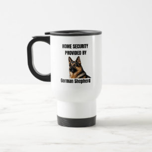 Home Security Provided by German Shepherd Travel Mug