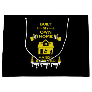 Home Self Build Congratulation Large Gift Bag