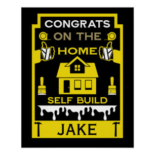 Home Self Build Congratulation Poster