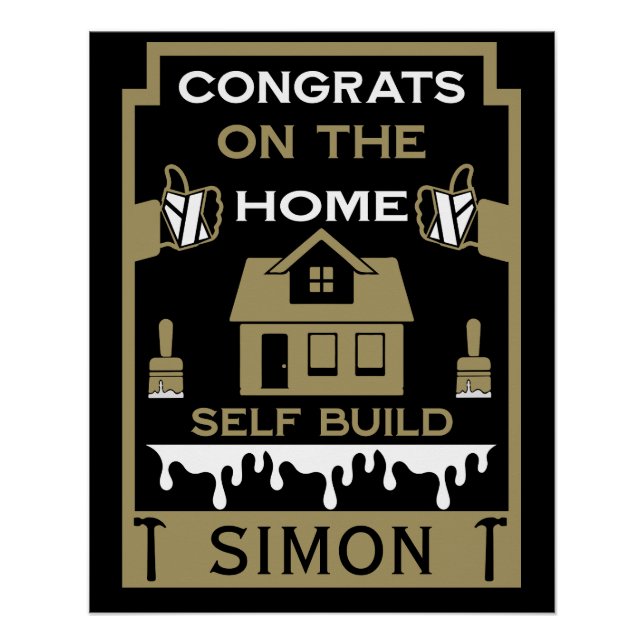 Home Self Build Congratulation Poster (Front)
