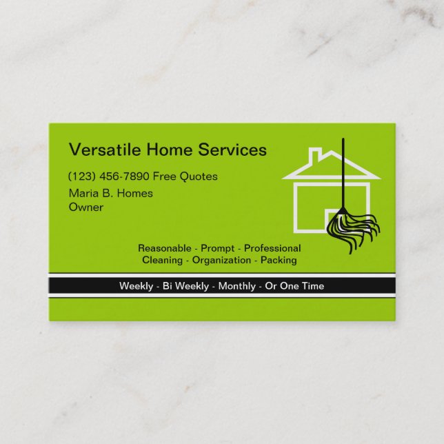 Home Services Business Cards (Front)