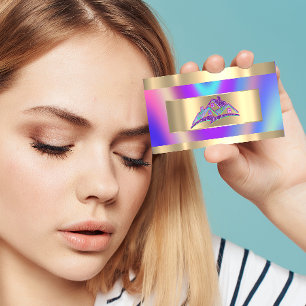 Home Services Estate Agency QRCode Logo Holograph  Business Card