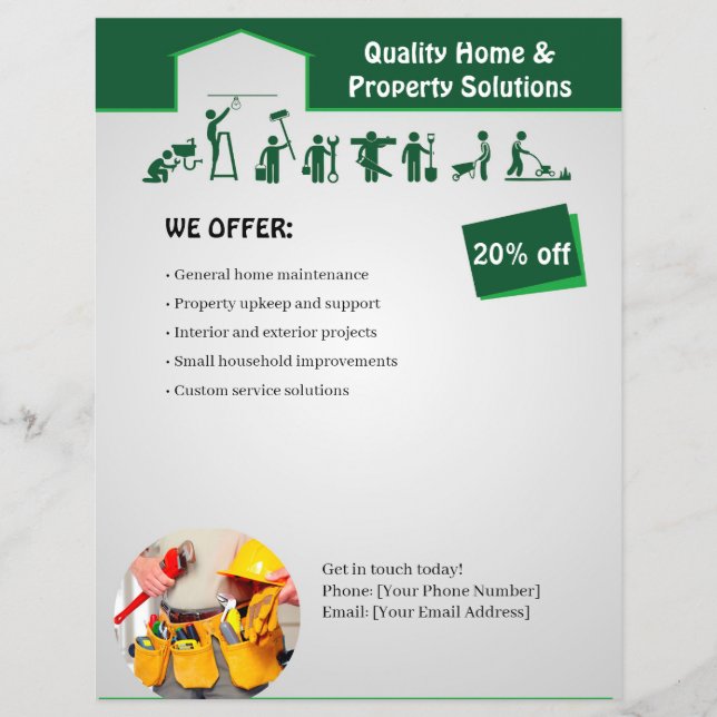 Home Services Flyer Template (Front)