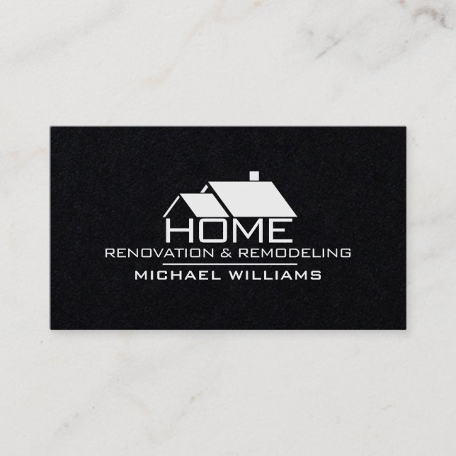 Home services house inspired  business card (Front)