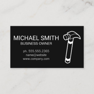 Home Services Repair Hammer Business Card