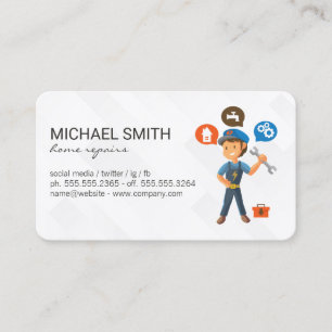 Home Services Repair   Hardware Tools   Handy Man Business Card