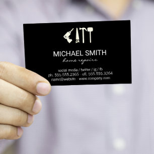 Home Services Repair Hardware Tools Handyman Business Card