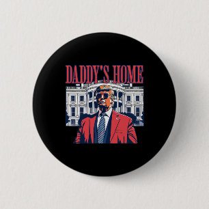 Home Shirt Donald Trump 2024  6 Cm Round Badge