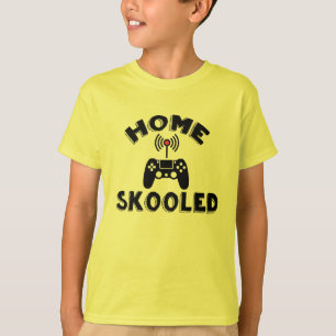 Home Skooled Gamer Tee - Funny Homeschool Shirt
