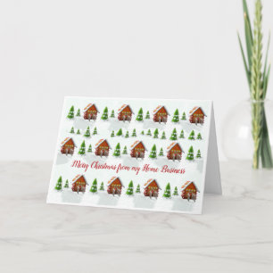 Home Small Business Christmas card - thank you
