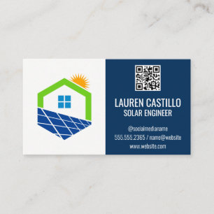Home Solar Logo   QR Scan Code Business Card