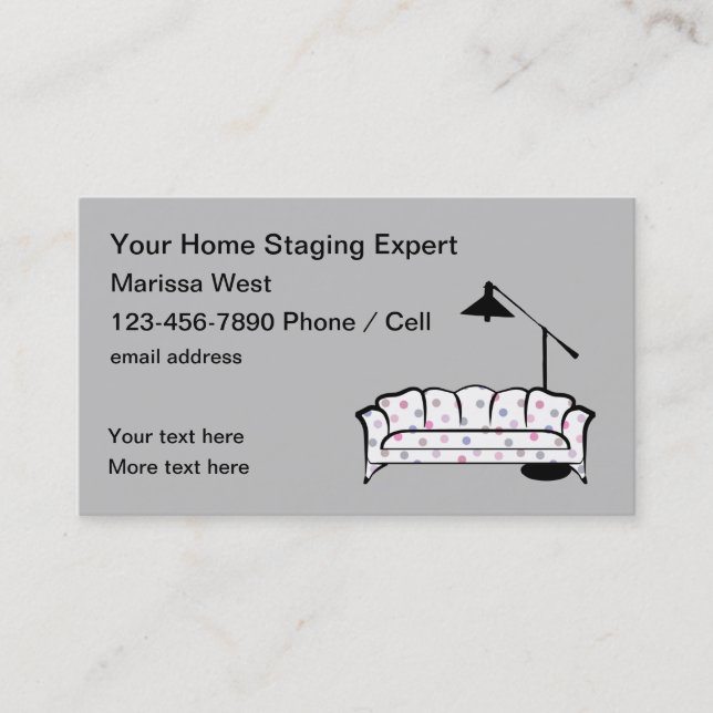 Home Staging And Accessories Business Card (Front)