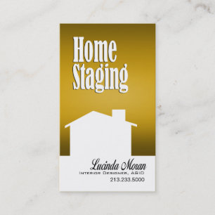 Home Staging Interior Designer Design Consultant Business Card