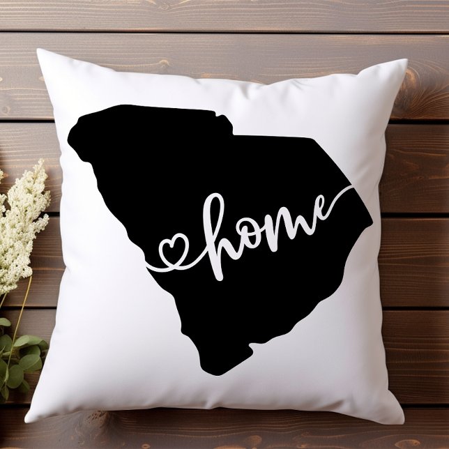 Home State Outline Heart South Carolina Cushion (Creator Uploaded)