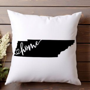 Home State Outline Heart Tennessee  Cushion