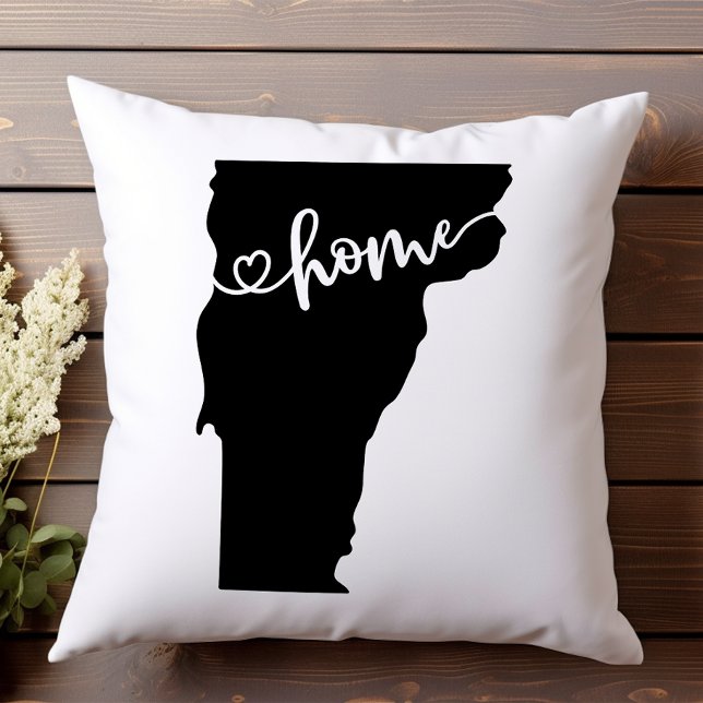Home State Outline Heart Vermont Cushion (Creator Uploaded)