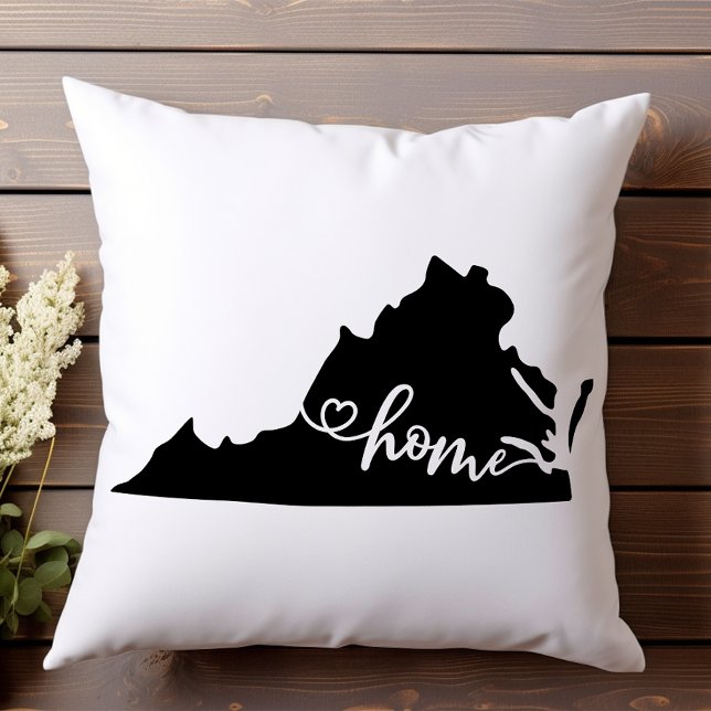 Home State Outline Heart Virginia Cushion (Creator Uploaded)