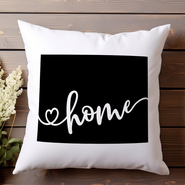 Home State Outline Heart Wyoming Cushion (Creator Uploaded)