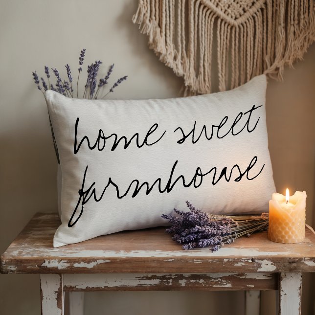 Home Sweet Farmhouse | Lumbar Pillow (Creator Uploaded)