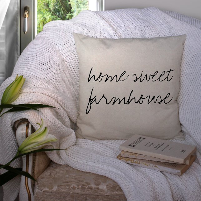 Home Sweet Farmhouse | Throw Pillow (Creator Uploaded)