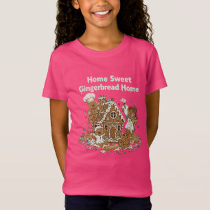 Home Sweet Gingerbread Home Cute Christmas Baking T-Shirt