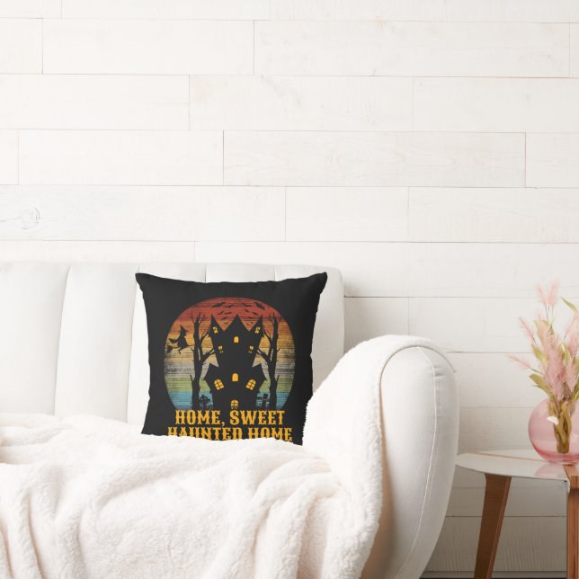 HOME SWEET HAUNTED HOME funny halloween            Cushion (Couch)