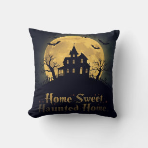 Home Sweet Haunted Home Halloween  Cushion