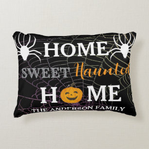 Home Sweet Haunted Home Personalised  Decorative Cushion