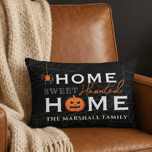 Home Sweet Haunted Home Personalised Halloween Decorative Cushion