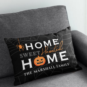 Home Sweet Haunted Home Personalised Halloween Decorative Cushion