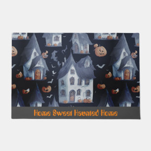 Home Sweet Haunted Home Personalised Halloween Doormat