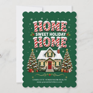 Home Sweet Holiday Home Realtor Christmas Card