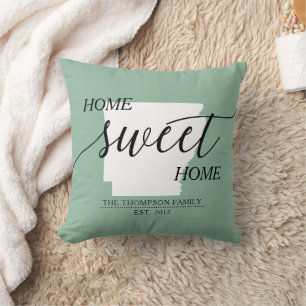 Home Sweet Home Arizona State Family Name Cushion