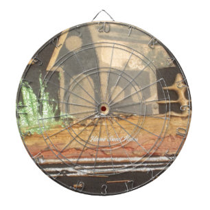 Home Sweet Home Art Print Dartboard