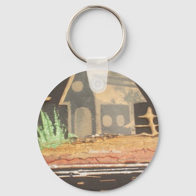 Home Sweet Home Art Print Key Ring (Front)