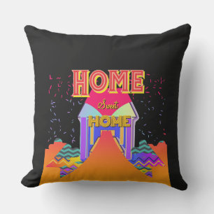 Home Sweet Home Black Cushion