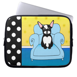 Home Sweet Home Boston Terrier Laptop Sleeve