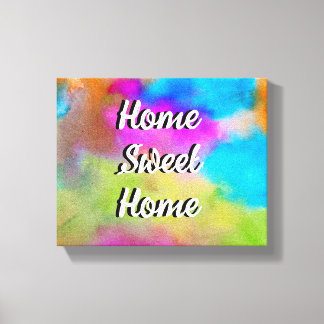 Home sweet home canvas print