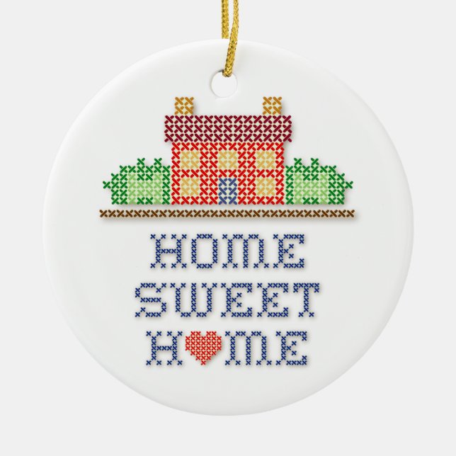 Home Sweet Home Ceramic Ornament (Front)