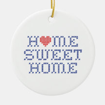 Home Sweet Home Ceramic Ornament