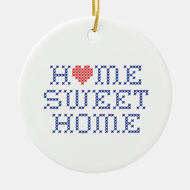 Home Sweet Home Ceramic Ornament (Front)
