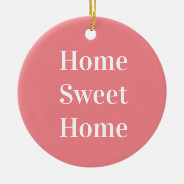 home sweet home ceramic tree decoration (Front)